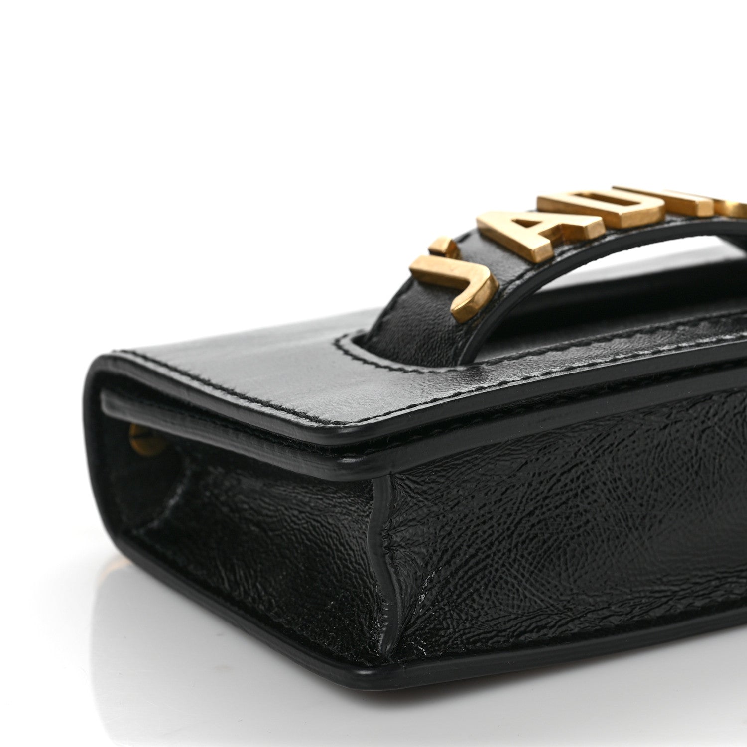 Christian Dior Crinkled Calfskin Mini J'Adior Chain Flap Bag Black 7 of 8