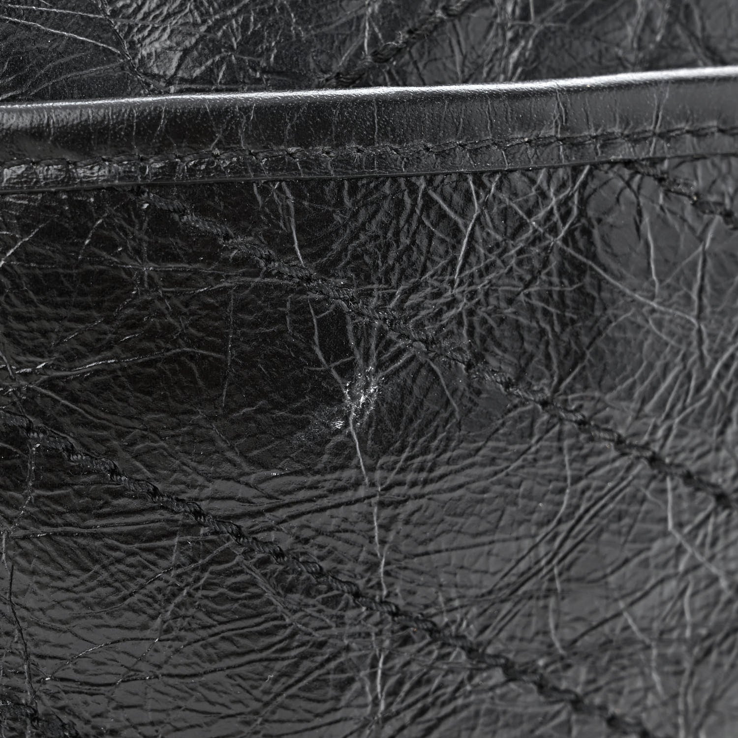Saint Laurent Crinkled Calfskin Matelasse Monogram Medium Niki Chain Satchel Black 11 of 13