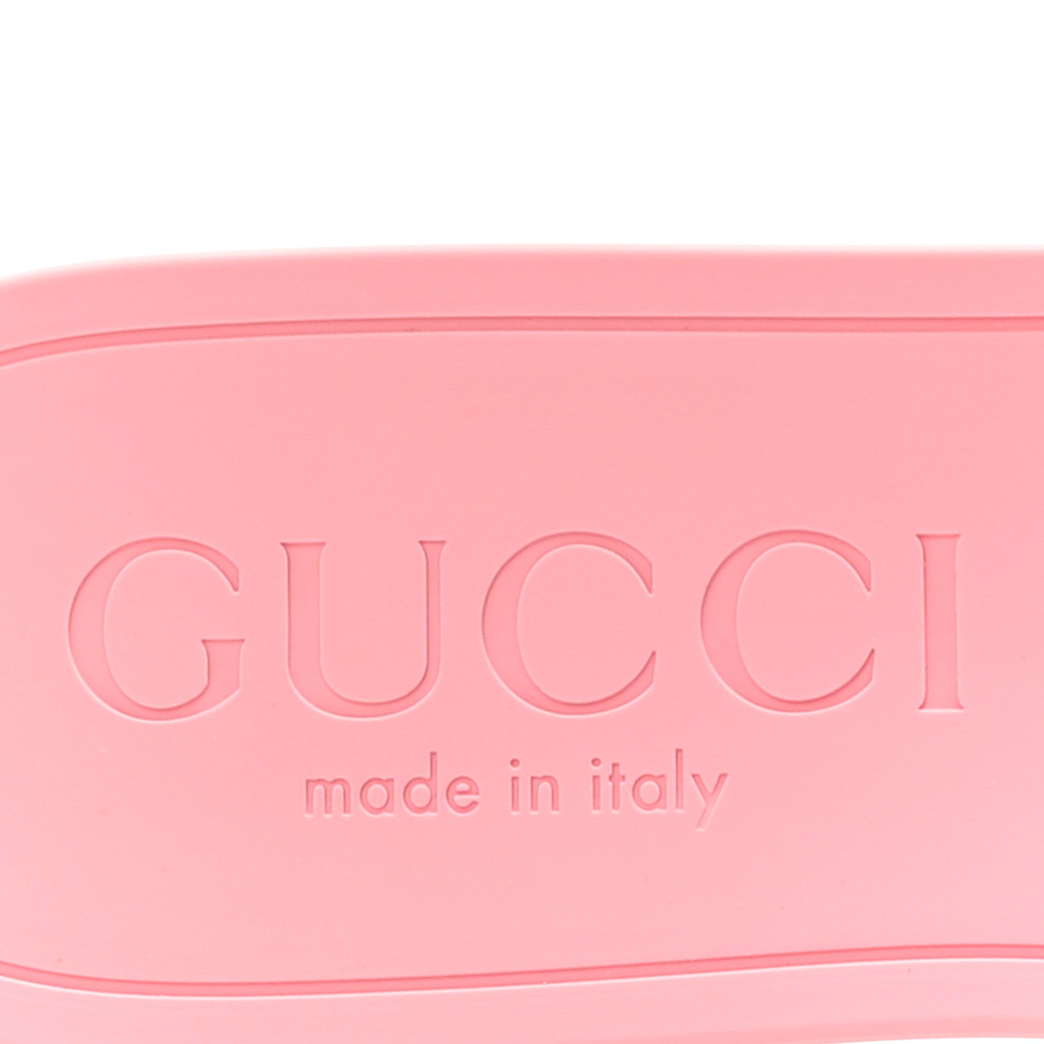 Gucci Rubber Interlocking G Womens Slide Sandals 37 Wild Rose 9 of 10