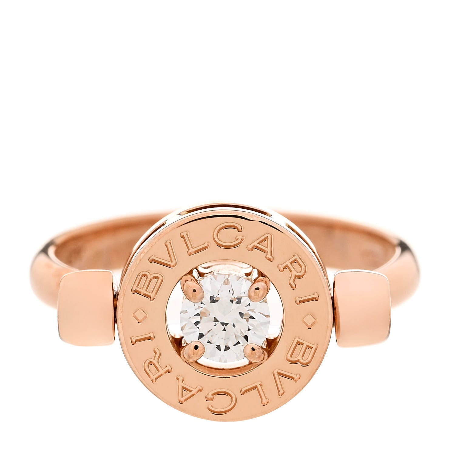 Bulgari 18K Rose Gold Diamond Bvlgari Bvlgari Ring 48 4.5 1 of 5