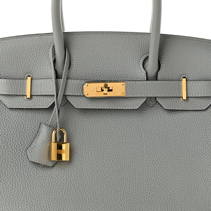 Hermes Togo Birkin 30 Gris Mouette 8 of 10