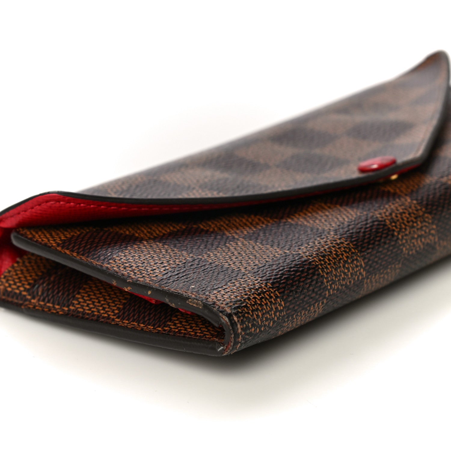 Louis Vuitton Damier Ebene Josephine Wallet Red 9 of 23
