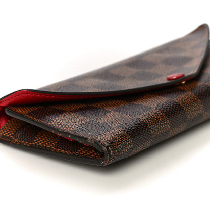 Louis Vuitton Damier Ebene Josephine Wallet Red 9 of 23