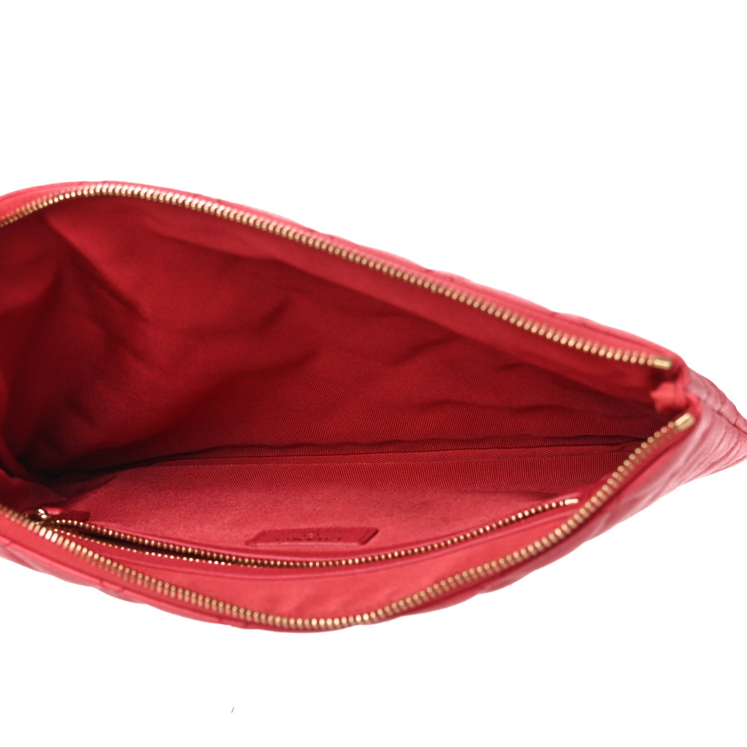 Chanel Caviar Quilted Medium Cosmetic Case Dark Pink 5 of 11
