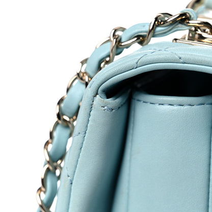Chanel Lambskin Quilted Small Trendy CC Flap Dual Handle Bag Light Blue 20 of 26