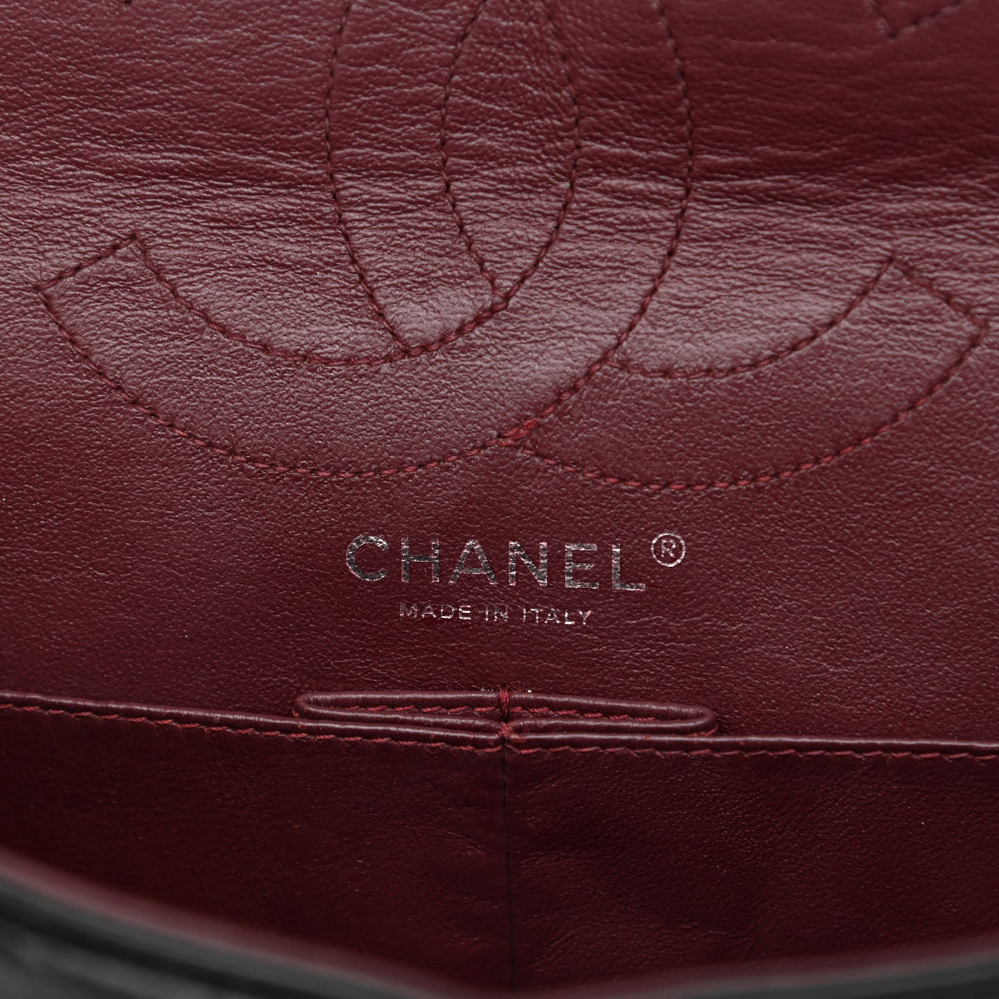 Aged Calfskin Quilted 2.55 Reissue 226 Flap Black