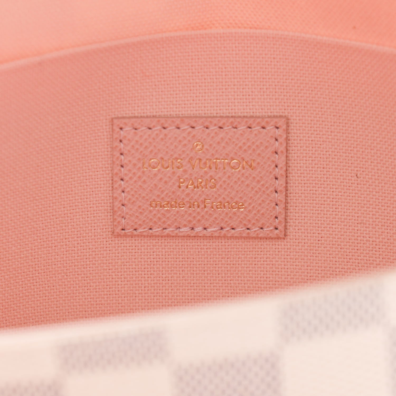 Louis Vuitton Damier Azur Pochette Felicie Chain Wallet Rose Ballerine 7 of 11