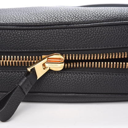 Tom Ford Pebbled Calfskin Medium Jennifer Simple Zip Black 8 of 9
