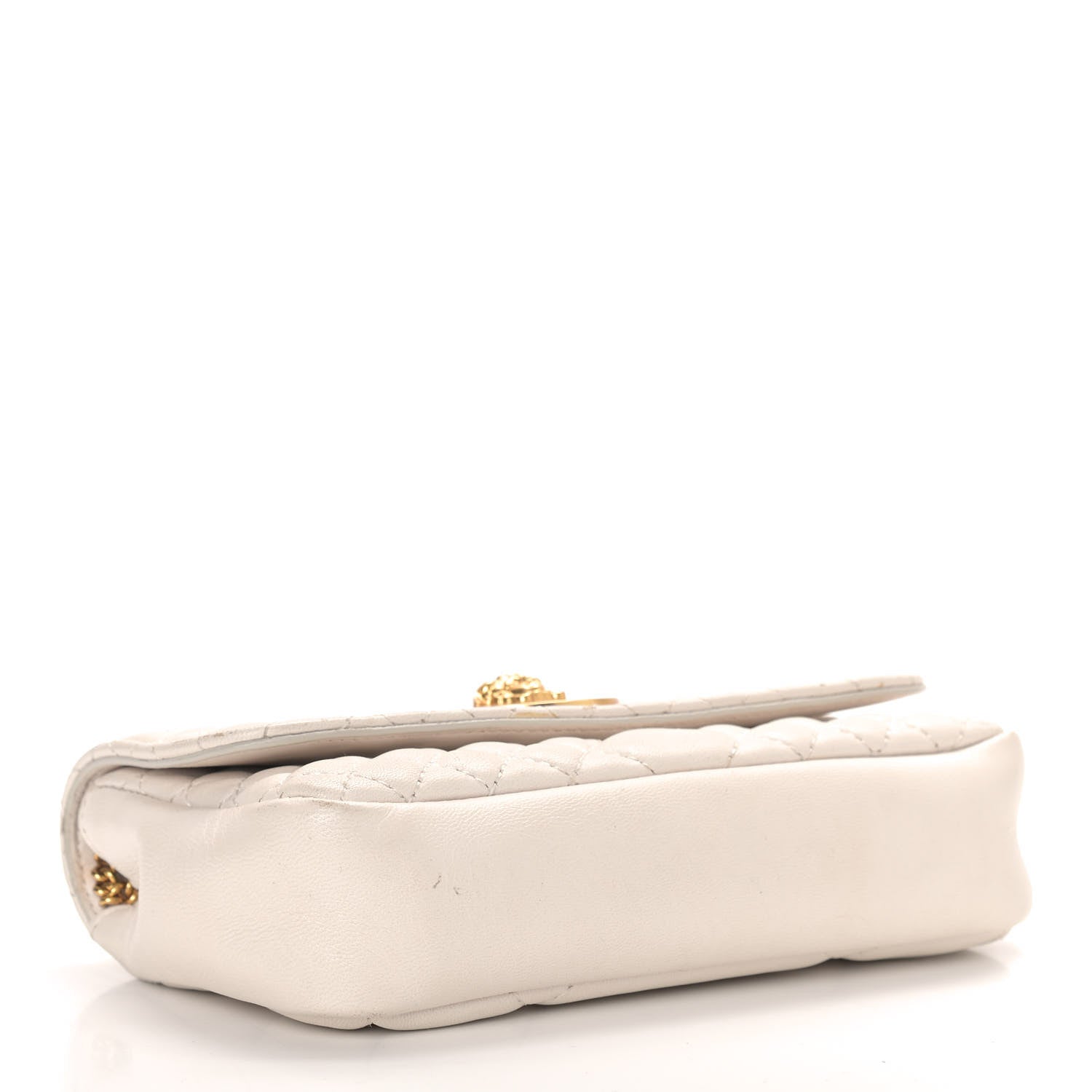 Versace Nappa Barocco Quilted Vanitas Crossbody White 3 of 9