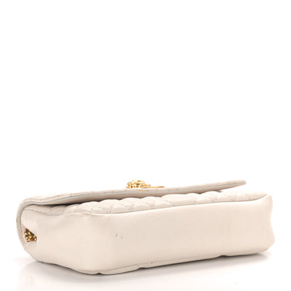Versace Nappa Barocco Quilted Vanitas Crossbody White 3 of 9