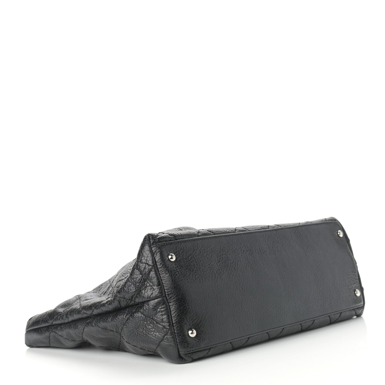 Chanel Glazed Calfskin Large On The Road Tote Black 5 of 12