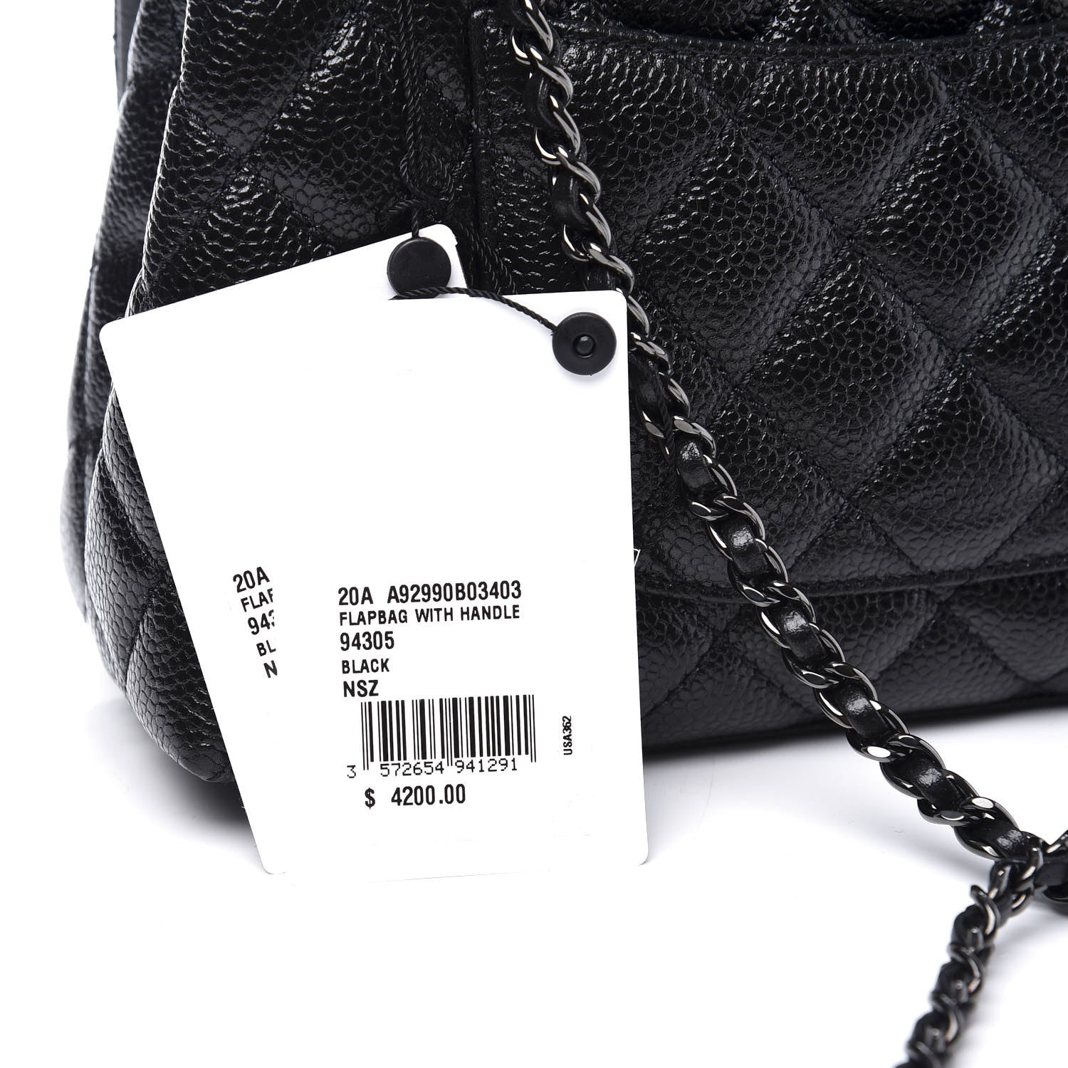 Chanel Caviar Quilted Mini Coco Handle Flap So Black 9 of 11