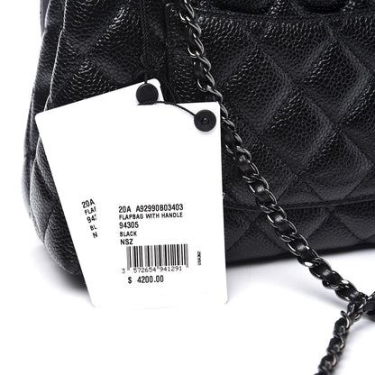 Chanel Caviar Quilted Mini Coco Handle Flap So Black 9 of 11