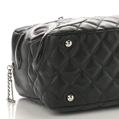 Chanel Calfskin Quilted Large Cambon Bowler Black 7 of 8