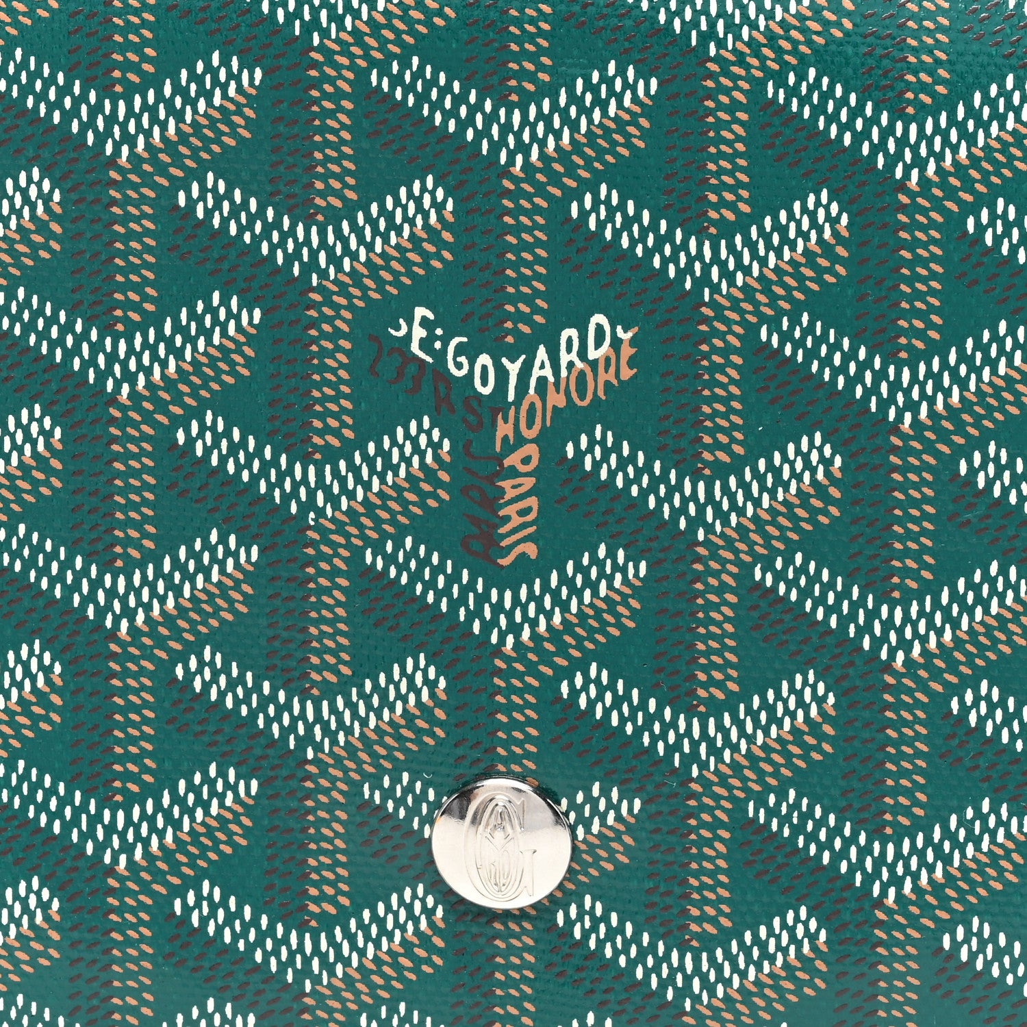 Goyard Goyardine Plumet Wallet Clutch Green 8 of 10
