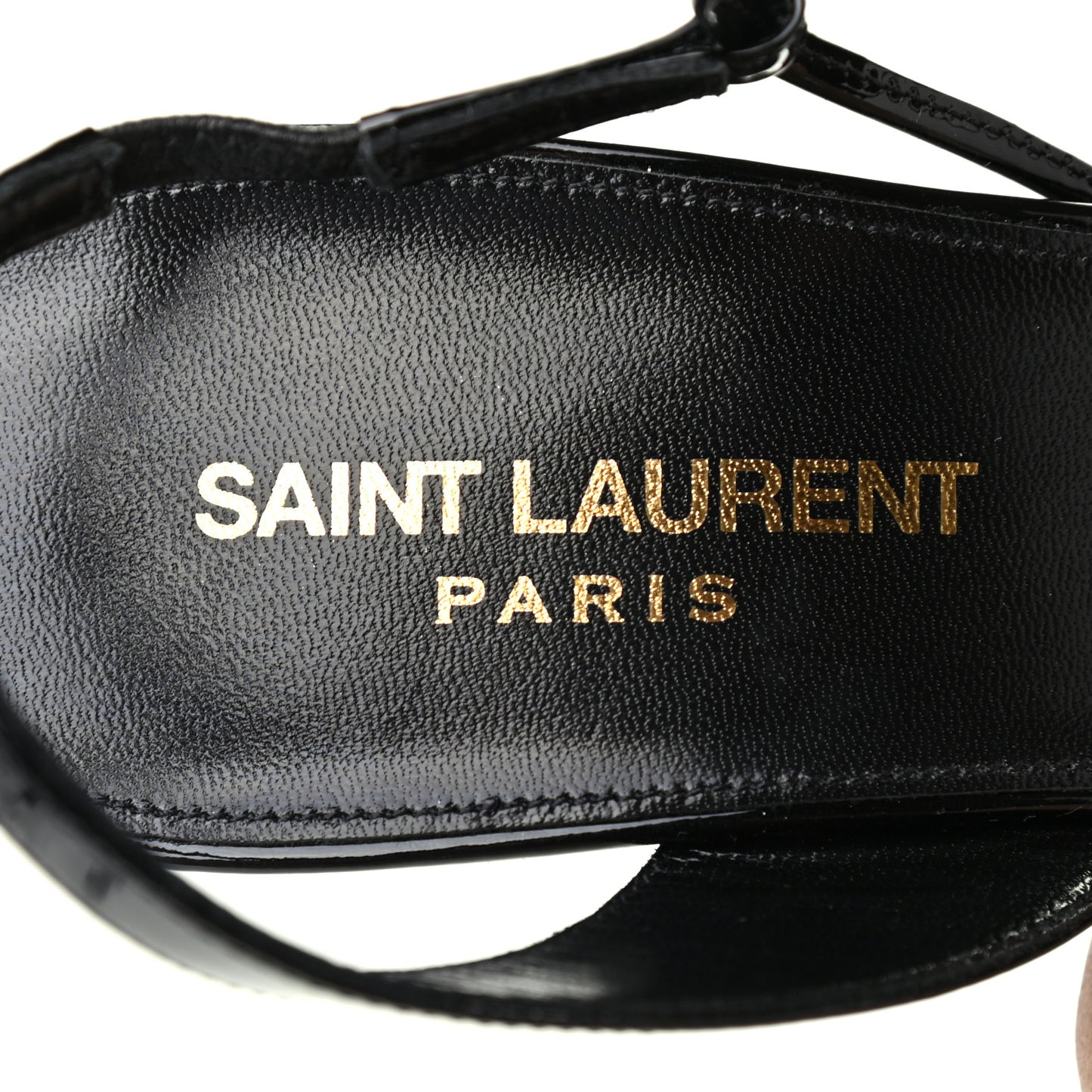 Patent Calfskin Anouk 110 Sandals 39 Black