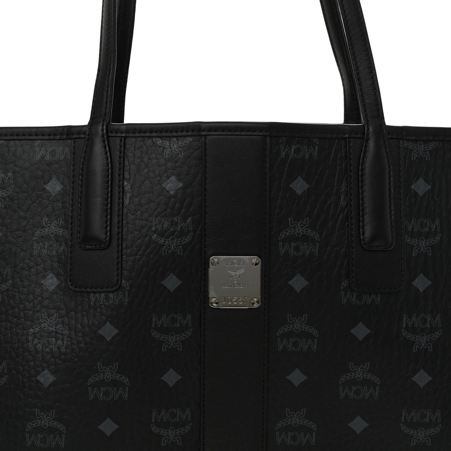 Visetos Medium Liz Reversible Shopper Tote Black
