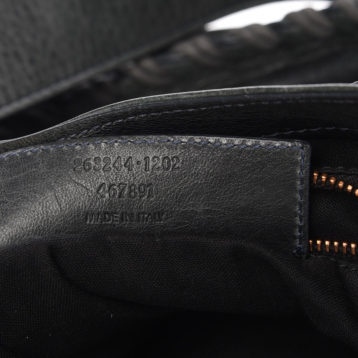 Agneau Giant 21 Rose Gold Hardware Velo Anthracite