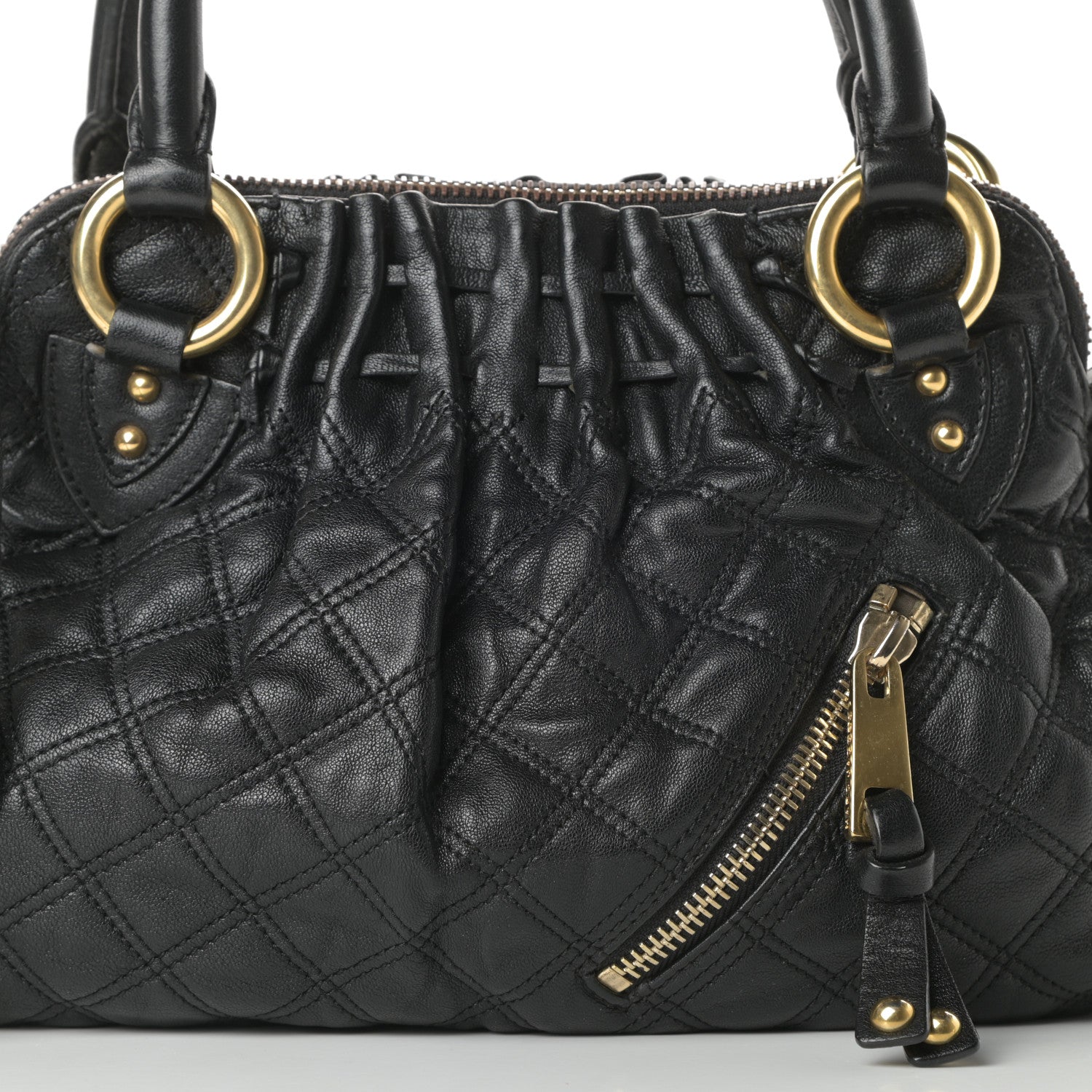 Marc Jacobs Lambskin Quilted Small Cecilia Black 9 of 13