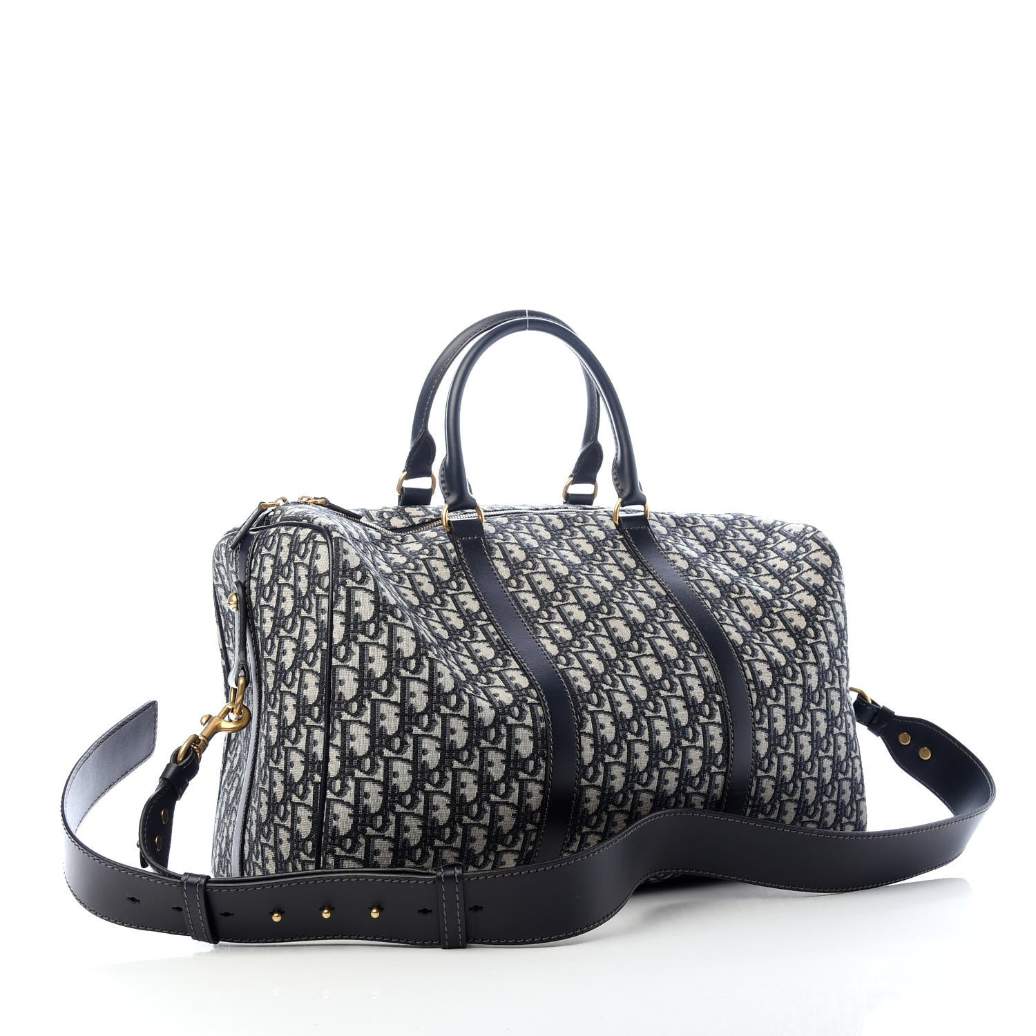 Christian Dior Oblique Duffle Navy Blue 2 of 7