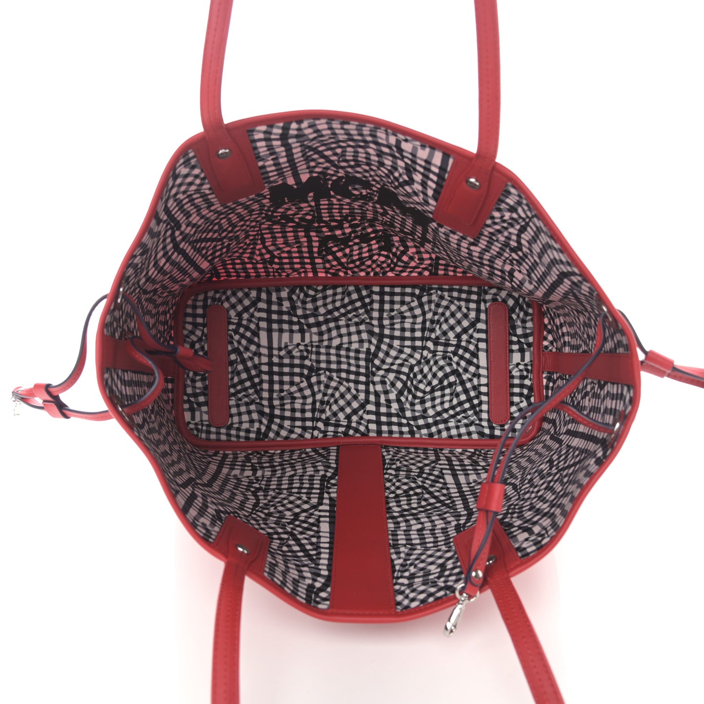 Visetos Medium Liz Reversible Shopper Tote Ruby Red