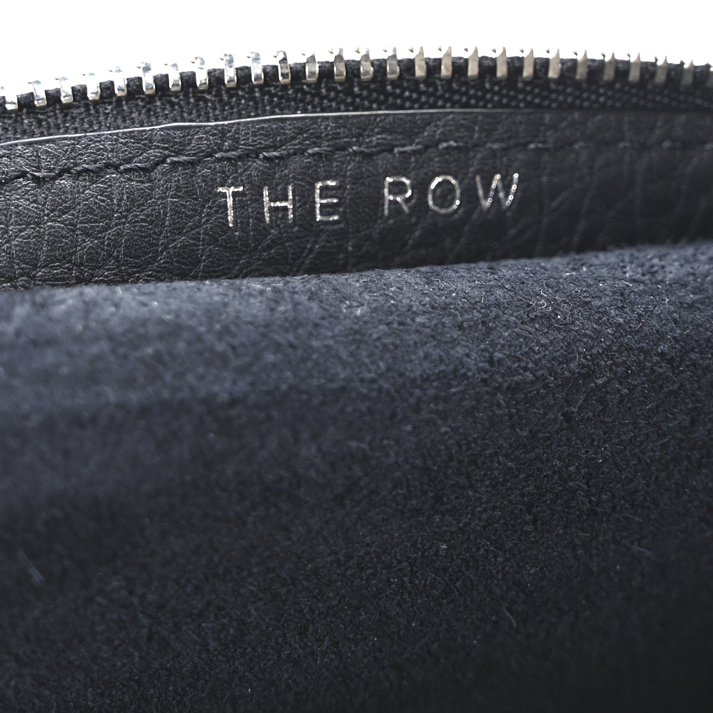 Grained Calfskin Large Slouchy Banana Bag Black