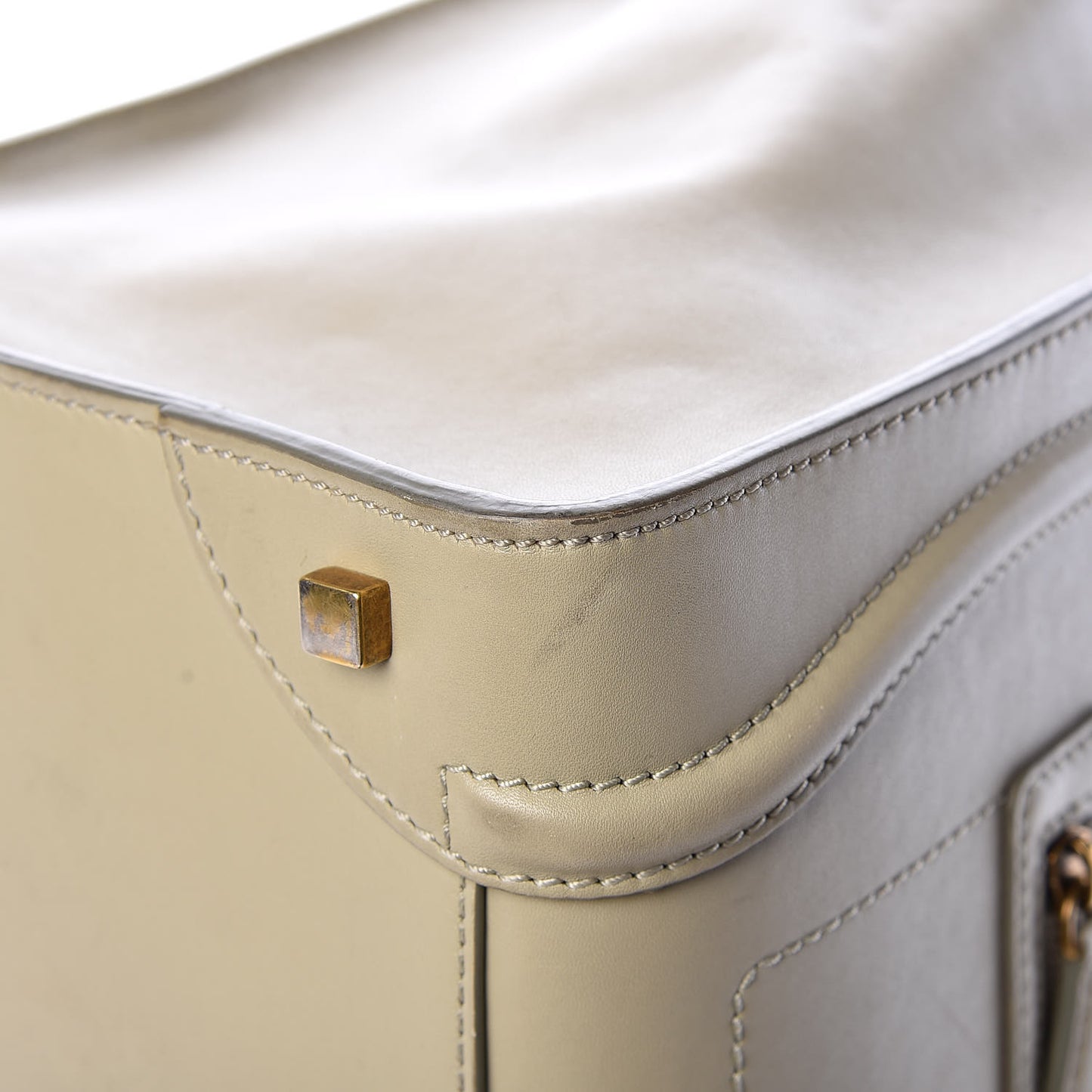 Smooth Calfskin Mini Luggage Light Grey