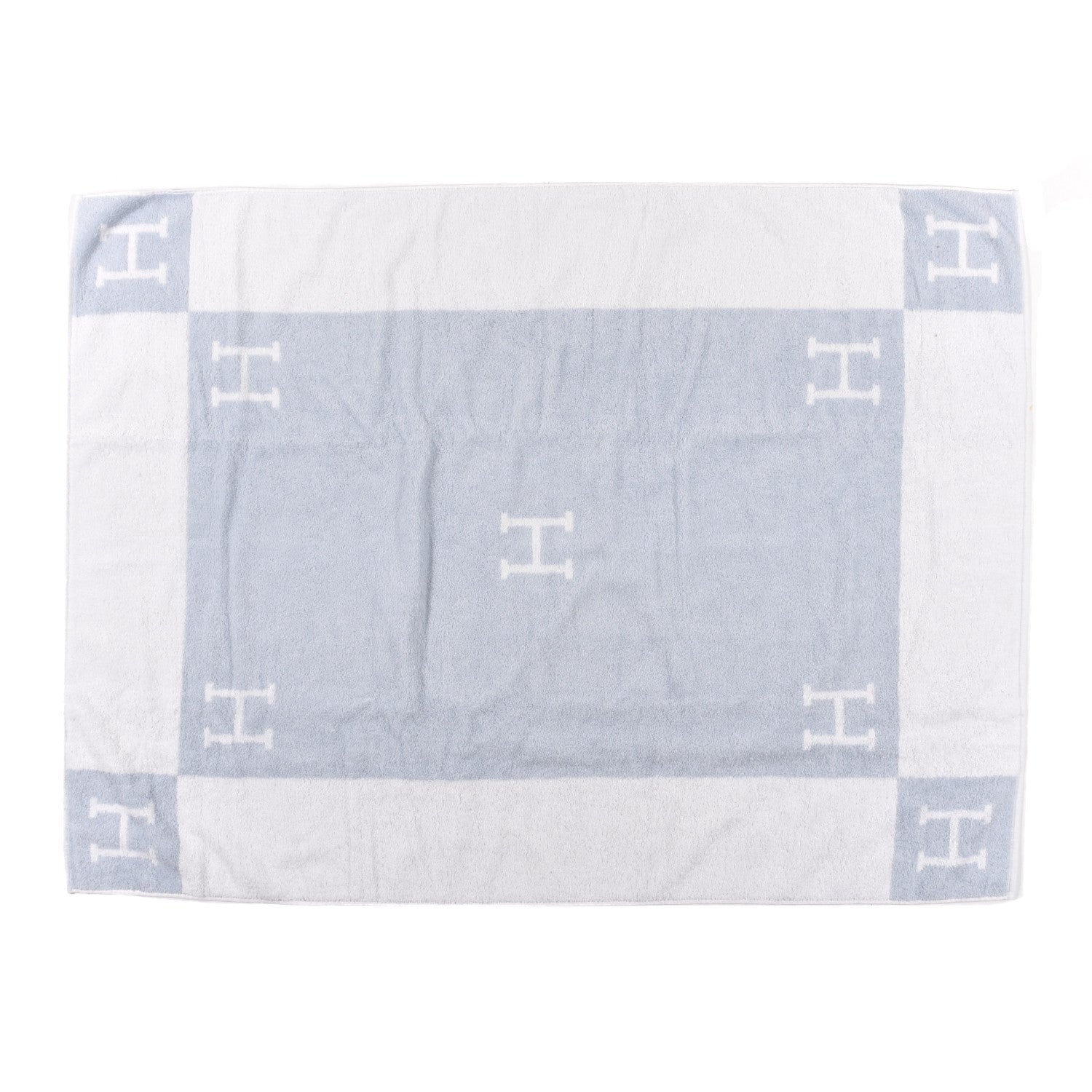 Hermes Cotton Avalon Bath Towel Bleu Glacier 2 of 4