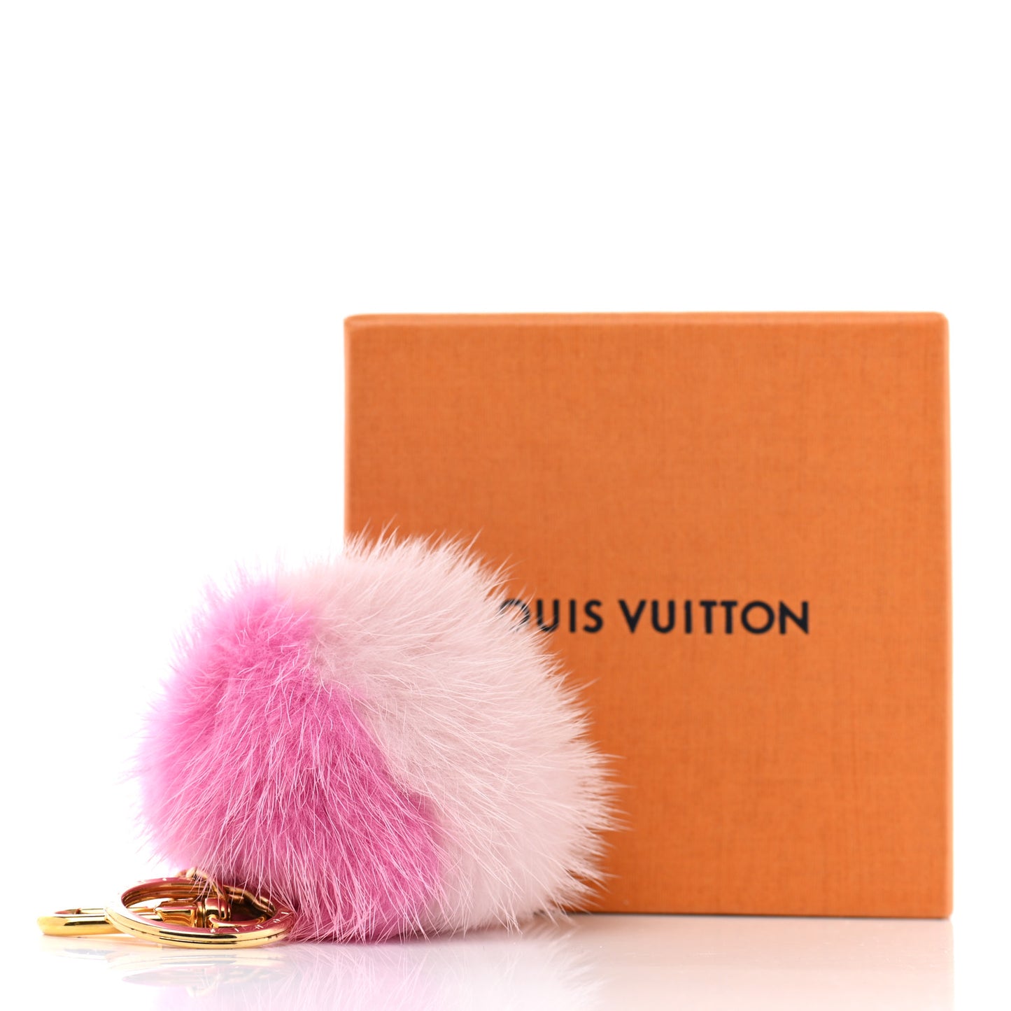 Mink Fluo Bubble Bag Charm Key Holder Pink