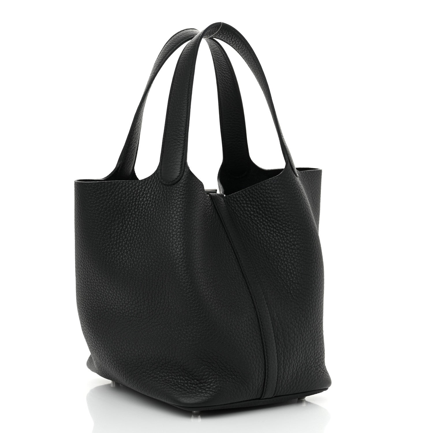 Hermes Taurillon Clemence Picotin Lock 22 MM Black 3 of 11