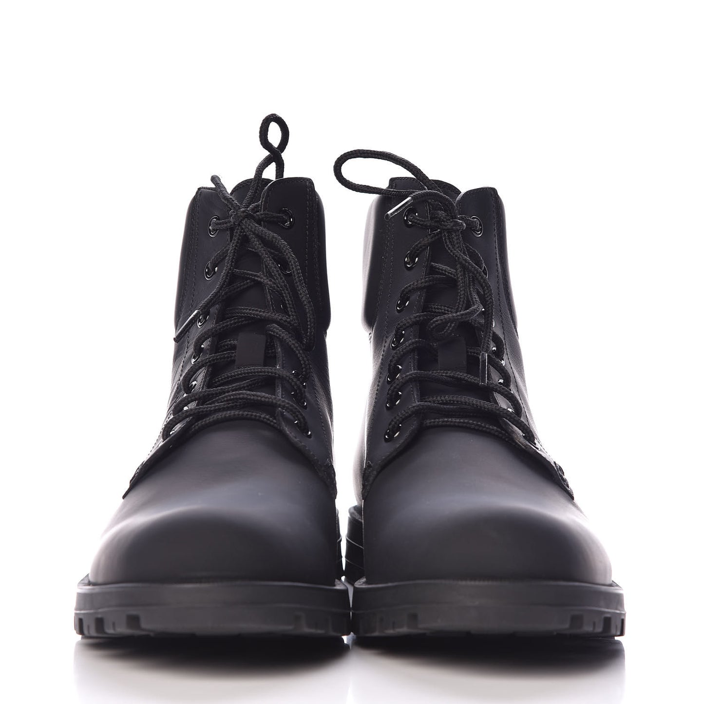 Rubberized Mens Lace Up Ankle Boots 8 Black