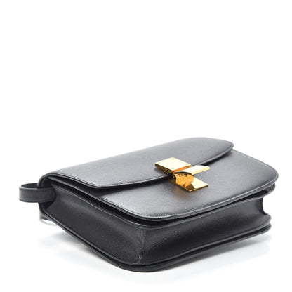 Celine Liege Calfskin Medium Classic Box Flap Bag Liquorice 4 of 8