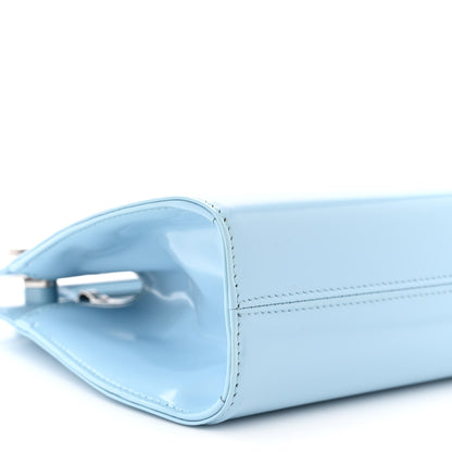 Salvatore Ferragamo Brushed Calfskin Mini Wanda Top Handle Bag Light Blue 8 of 9