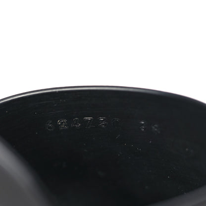 Gucci Rubber Gucci Logo Womens Platform 20/60mm Slide Sandals 38 Black 8 of 10