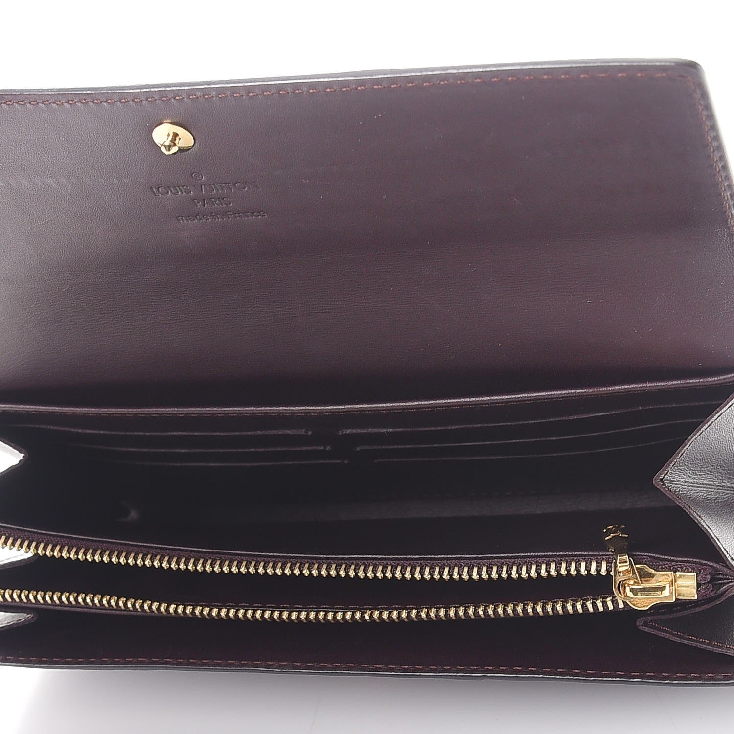 Louis Vuitton Vernis Sarah Wallet Amarante 5 of 9