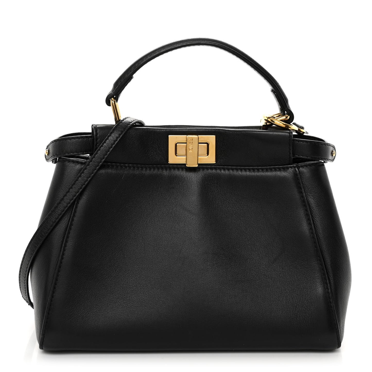 Nappa Mini Peekaboo Iconic Satchel Black