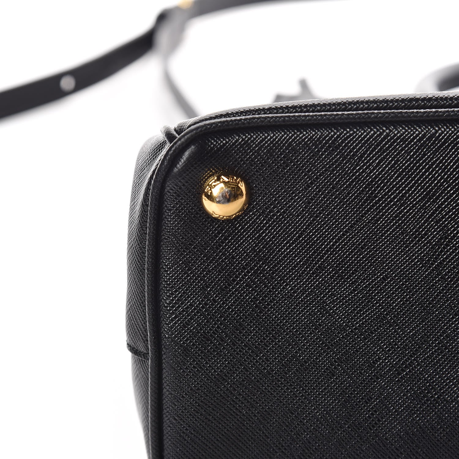 Prada Saffiano Small Galleria Double Zip Tote Black 12 of 14