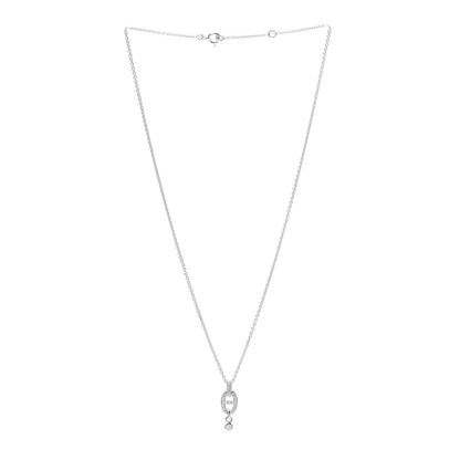Hermes 18K White Gold Diamond PM Chaine d'Ancre Enchainee Necklace 3 of 6