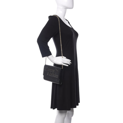 Dolce & Gabbana Vitello L'Amore Bellezza Chain Wallet Black 2 of 14