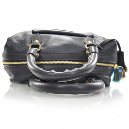 Louis Vuitton Calfskin Sac Louis Bleu 8 of 8