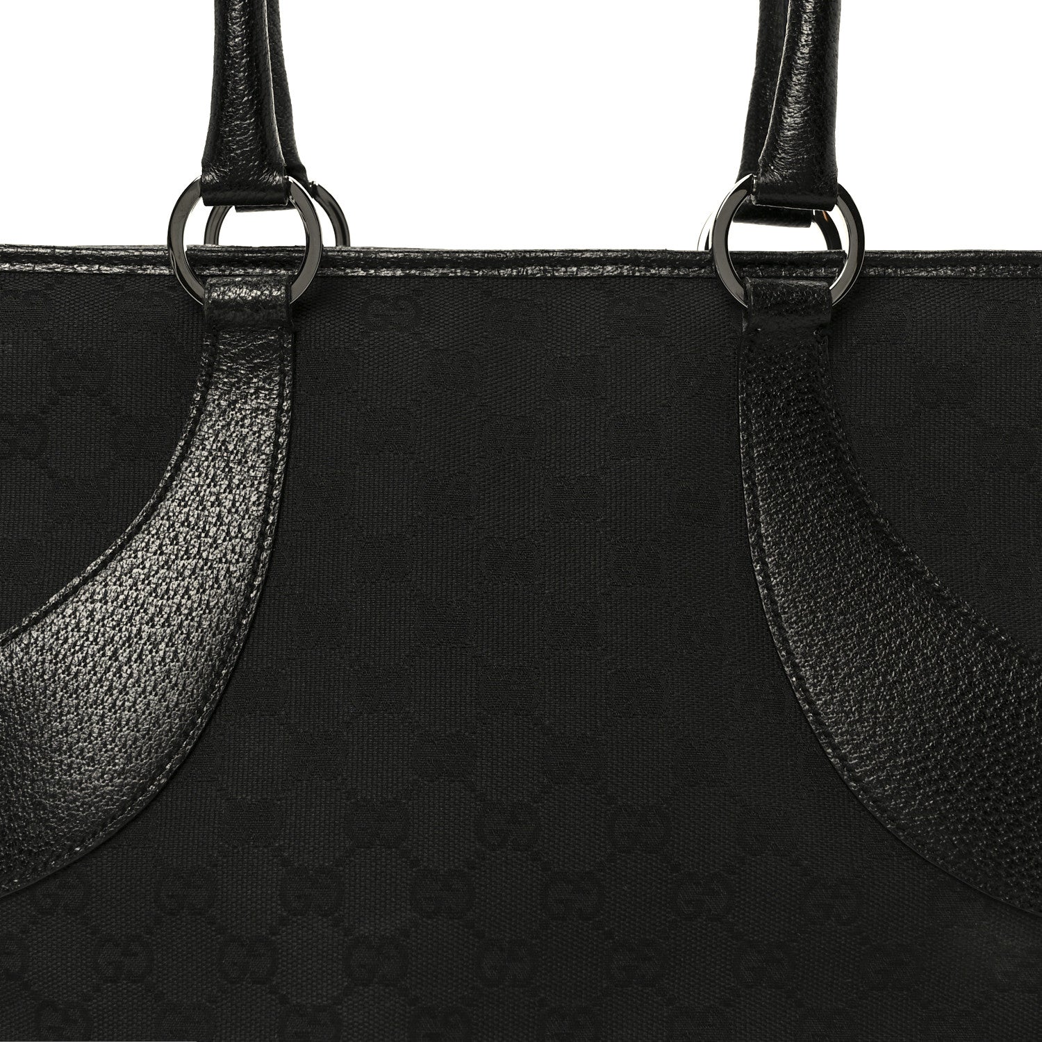 Gucci Monogram Shoulder Bag Black 8 of 10