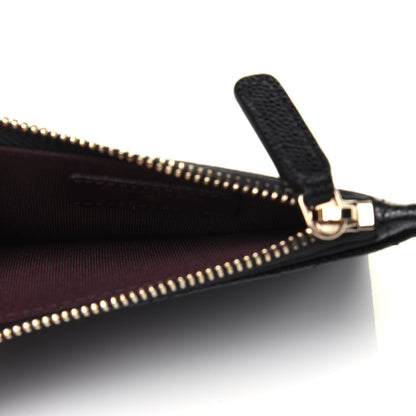 Chanel Caviar Quilted CC Zip Card Holder Black 5 of 11