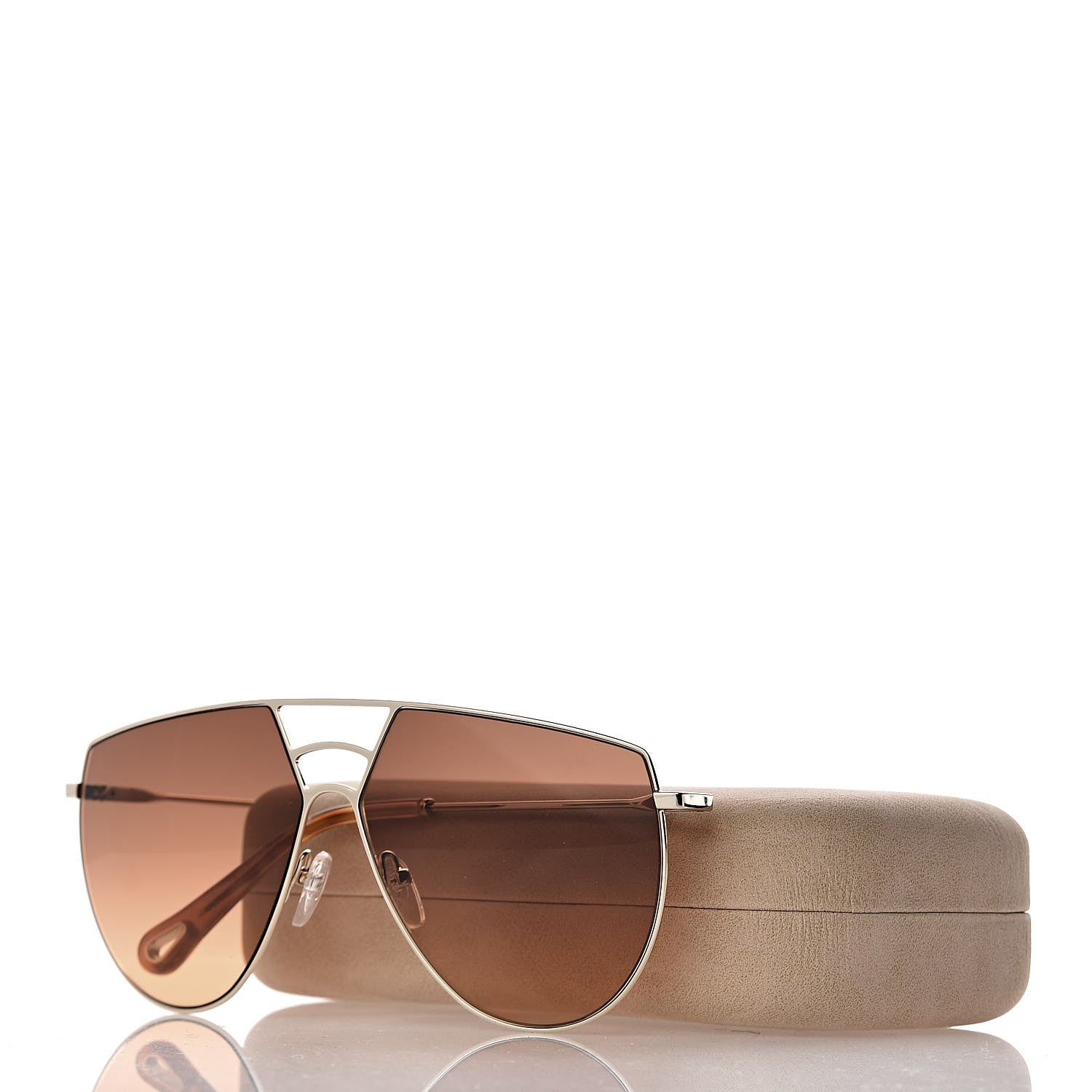 Chloe Aviator Sunglasses CE139S Gold Tortoise 8 of 8