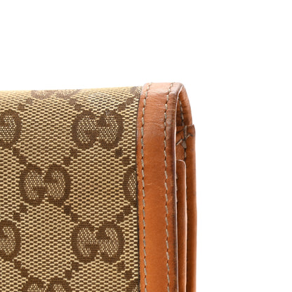 Gucci Monogram Vintage Web Continental Wallet Tobacco 11 of 12