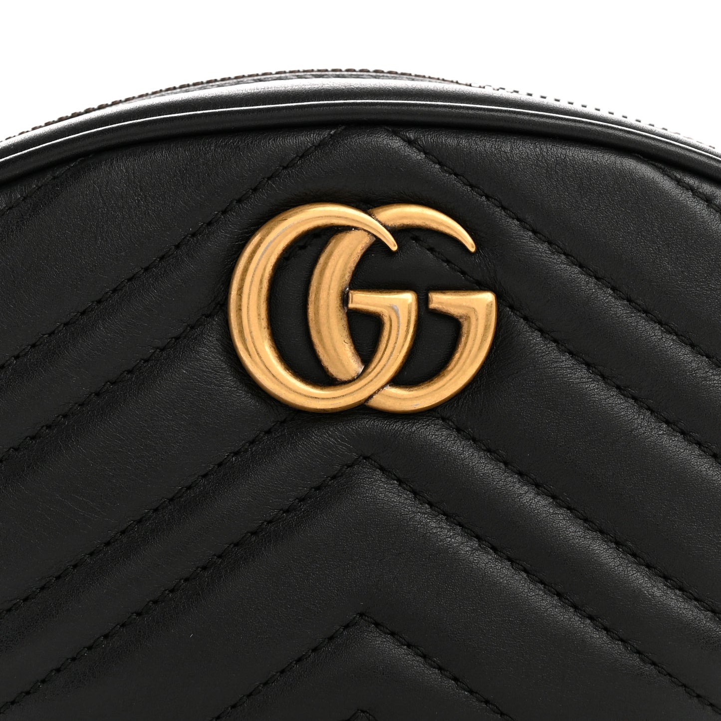 Calfskin Matelasse GG Marmont Belt Bag 105 42 Black