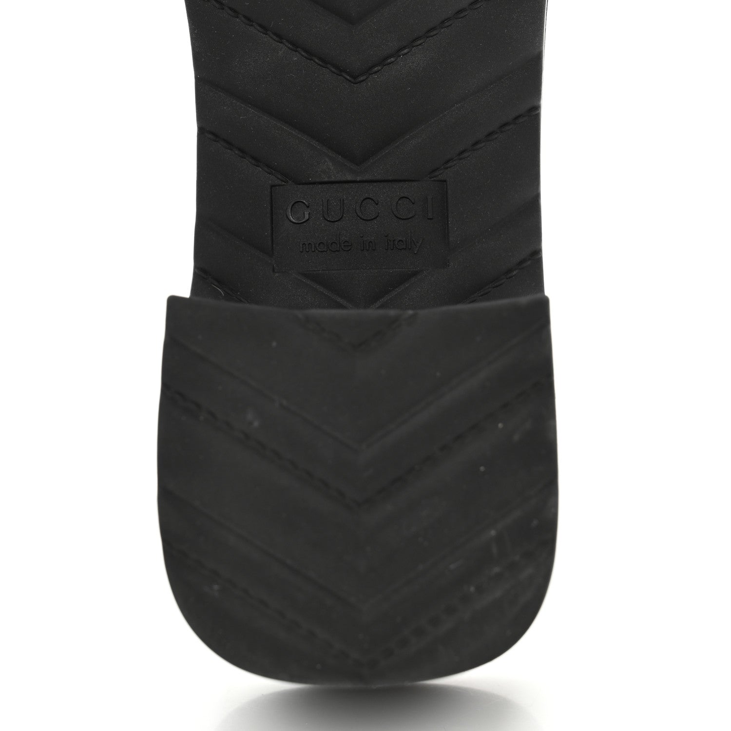 Gucci Rubber Gucci Logo Womens Platform 20/60mm Slide Sandals 38 Black 6 of 11