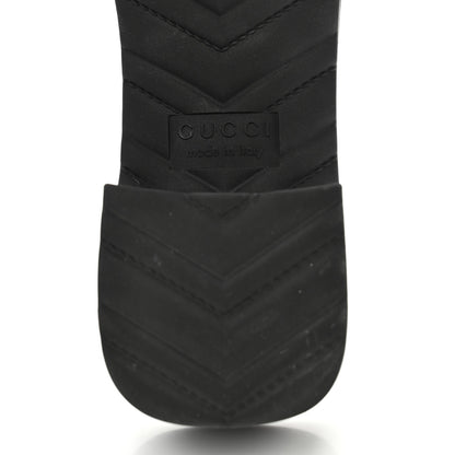 Gucci Rubber Gucci Logo Womens Platform 20/60mm Slide Sandals 38 Black 6 of 11