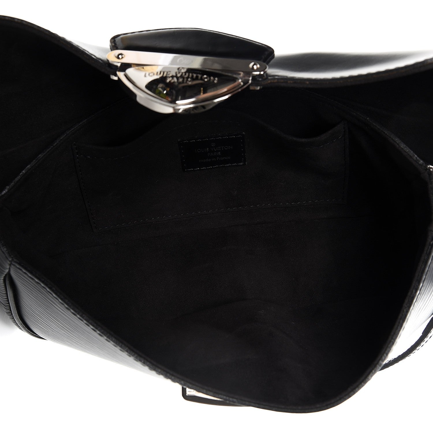 Louis Vuitton Epi Montaigne Clutch Black 5 of 7