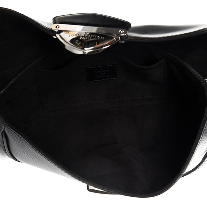Louis Vuitton Epi Montaigne Clutch Black 5 of 7