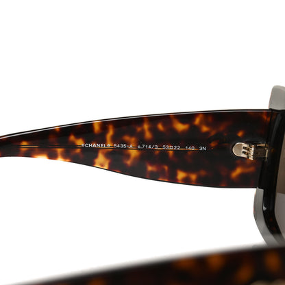 Chanel Acetate Rectangle Sunglasses 5435 Tortoise 5 of 8